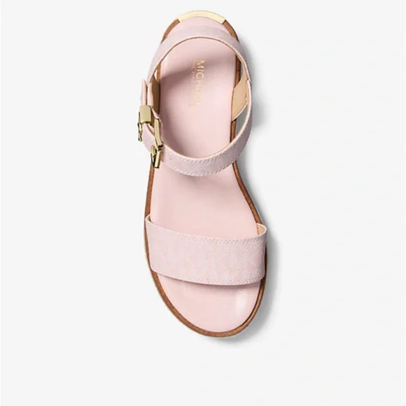 Michael Kors Pink Sandals with Ankle Strap - Picture 2 of 4